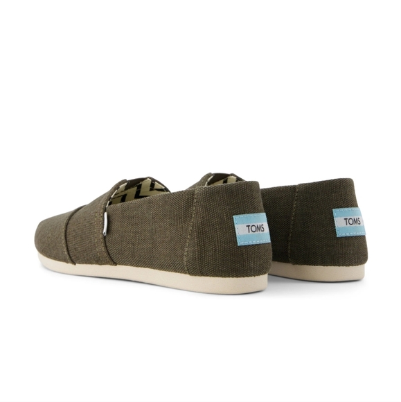 NWT TOMS Alpargata Heritage Canvas, Size 7.5, Color Canteen Green - Picture 3 of 13